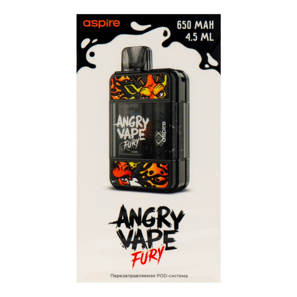 POD-система Brusko Angry Vape Fury 650 Mah Черный в Магадане