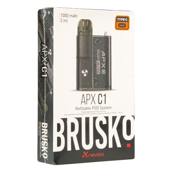 POD-система Brusko Apx C1 Чёрный Шёлк в Магадане
