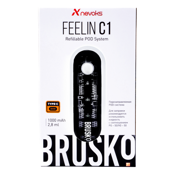 POD-система Brusko Feelin C1 Белый в Магадане