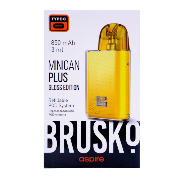 POD-система Brusko Minican Plus Gloss Edition Жёлтый в Магадане