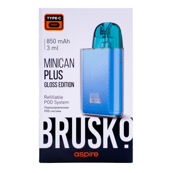 POD-система Brusko Minican Plus Gloss Edition Синий в Магадане