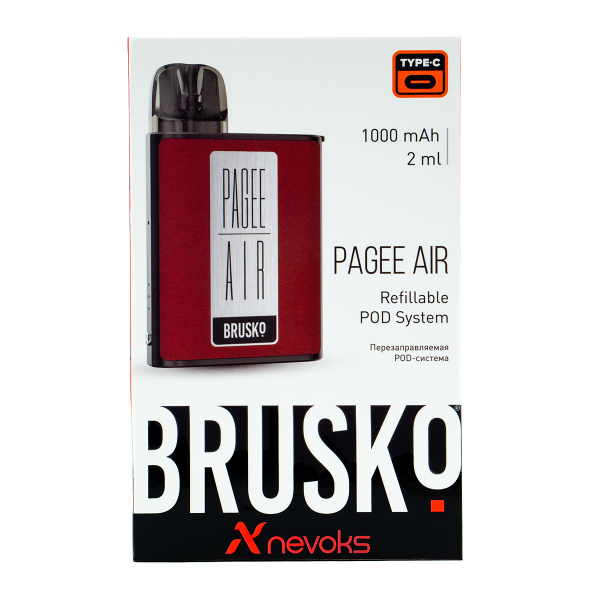 POD-система Brusko Pagee Air Crimson Red Красный в Магадане