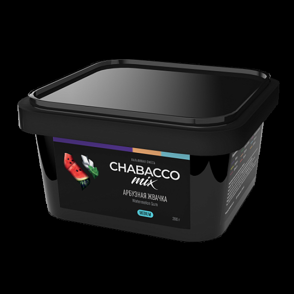 Бестабачная смесь Chabacco Mix Watermelon Gum Арбузная Жвачка  Medium 200 грамм в Магадане