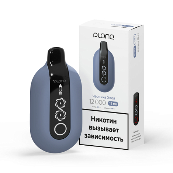 Электронка Plonq Ultra Черника Хвоя 12000 затяжек в Магадане