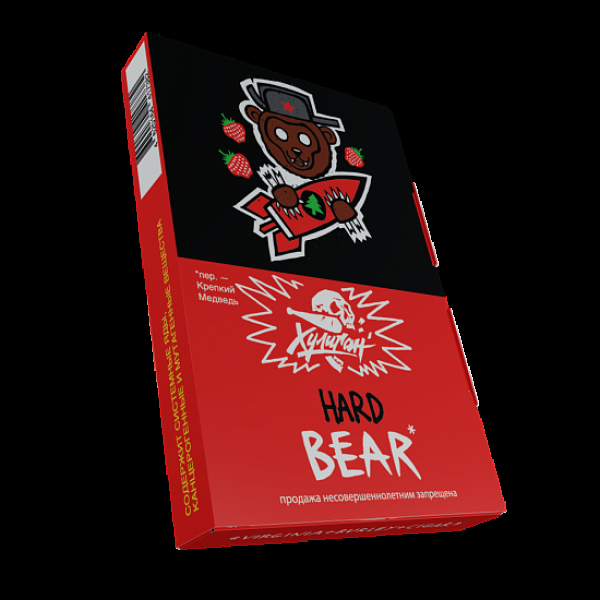 Табак Хулиган Hard Bear Клубника С Елкой 25 грамм в Магадане