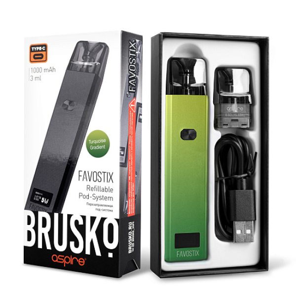 POD-система Brusko Favostix      Зеленый Градиент в Магадане