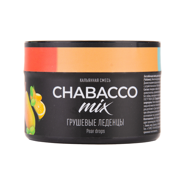 Бестабачная смесь Chabacco Mix Medium Pear Drops 40 грамм в Магадане