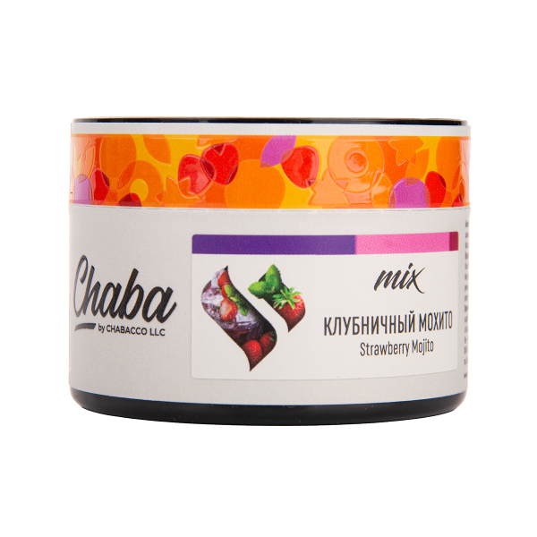 Бестабачная смесь Chaba Mix Strawberry Mojito Nicotine Free 50 грамм в Магадане