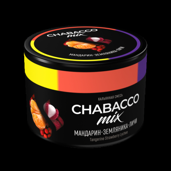 Бестабачная смесь Chabacco Mix Medium Tangerine Strawberry Lychee 40 грамм в Магадане