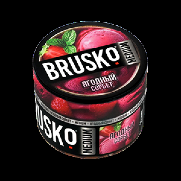 Бестабачная смесь Brusko Ягодный Сорбет 50 грамм в Магадане
