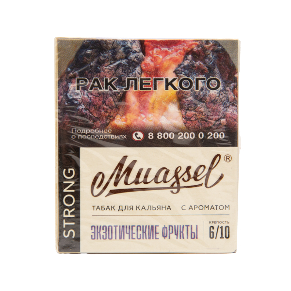 Табак Muassel Strong  Экзотические Фрукты 40 грамм в Магадане