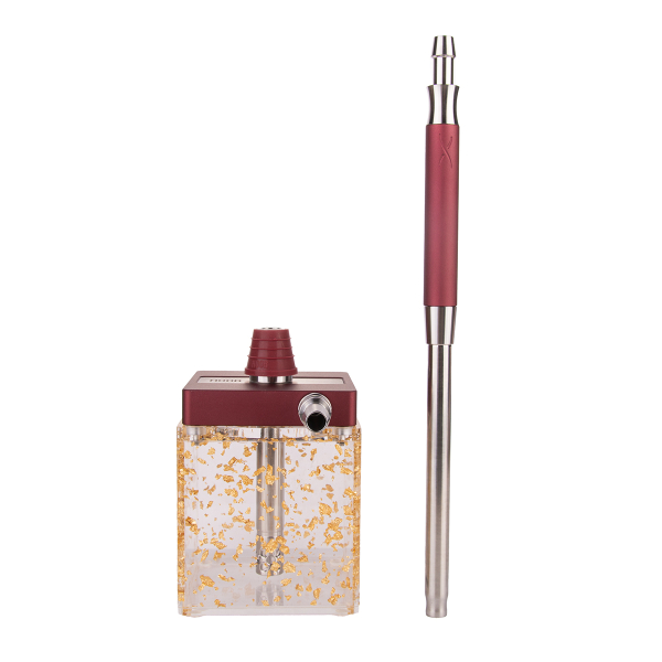 Кальян Hoob Subatom Wine Red X Ss | Cube Mini Gold в Магадане