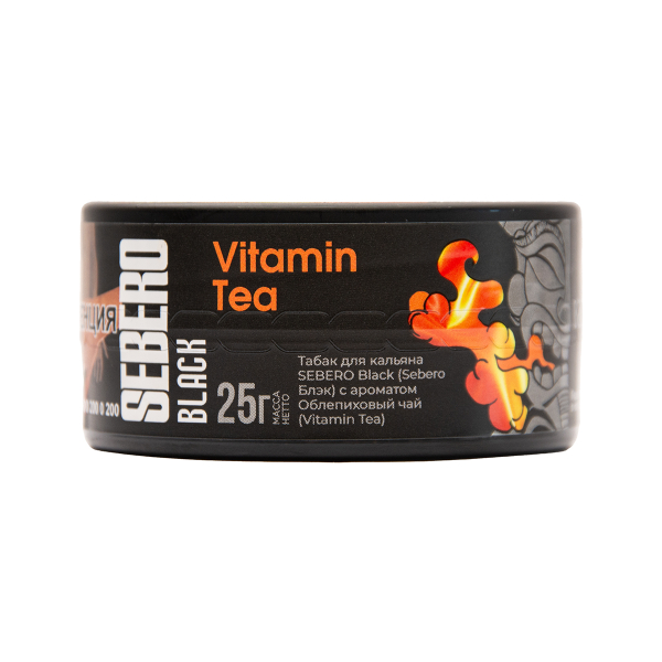 Табак Sebero Black Black Vitamin Tea 25 грамм в Магадане