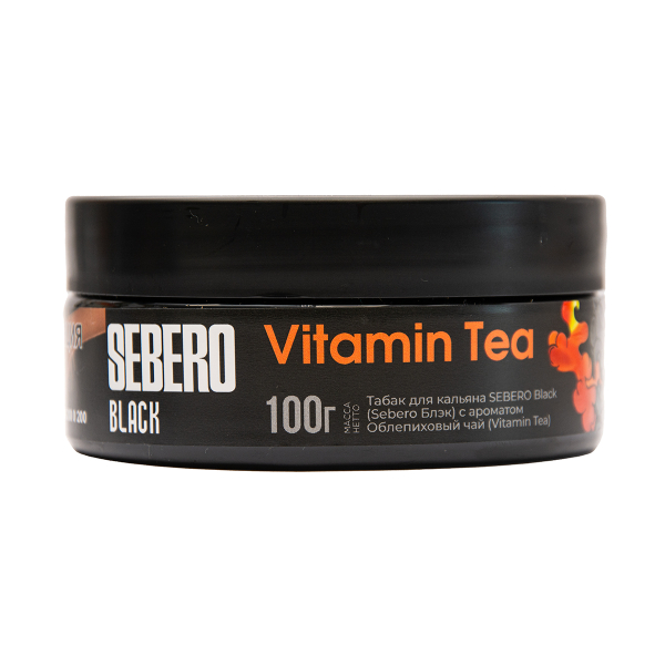 Табак Sebero Black Vitamin Tea Облепиховый Чай 100 грамм в Магадане