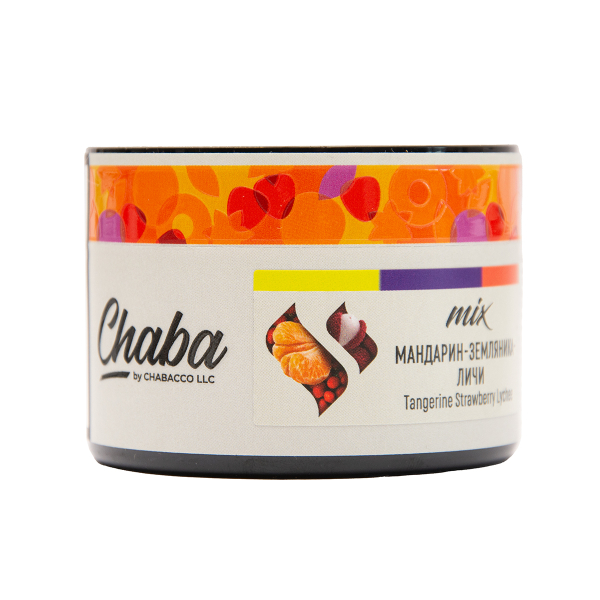 Безникотиновая смесь Chaba Mix Tangerine Strawberry Lychee Nicotine Free 40 грамм в Магадане
