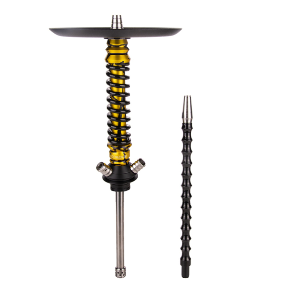 Кальян Mamay Customs Coilover Mini  Золотой Сплеш Чёрный в Магадане