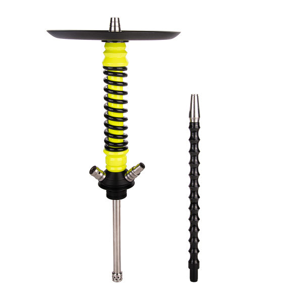 Кальян Mamay Customs Coilover Mini  Жёлтый Флюр Чёрный в Магадане