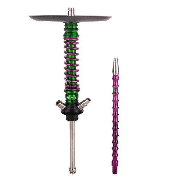 Кальян Mamay Customs Coilover Mini   Зелёный Сплеш Пурпурный Сплеш в Магадане
