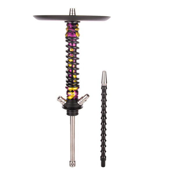 Кальян Mamay Customs Coilover Mini   Пурпурный/золотой Камуфляж Чёрный в Магадане