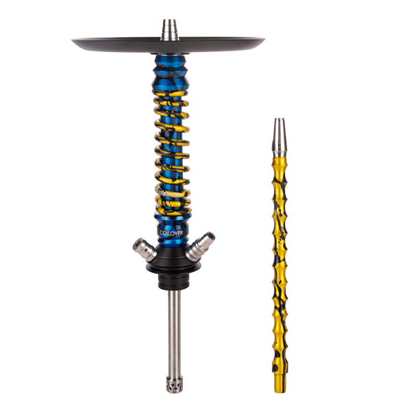 Кальян Mamay Customs Coilover Mini   Синий Сплеш Золотой Сплеш в Магадане