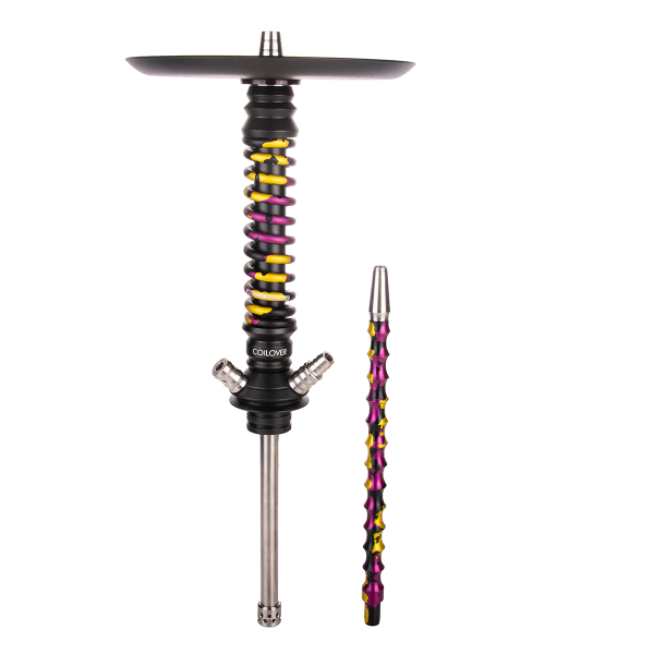 Кальян Mamay Customs Coilover Mini   Чёрный Пурпурный/золотой Камуфляж в Магадане
