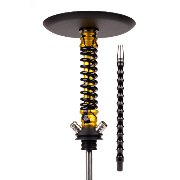 Кальян Mamay Customs Coilovers Mini Anod Gold Splash Черный Глянец в Магадане