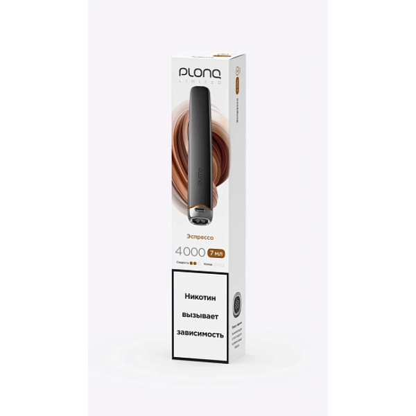 Электронка Plonq Plus Pro Black Эспрессо 4000 затяжек в Магадане